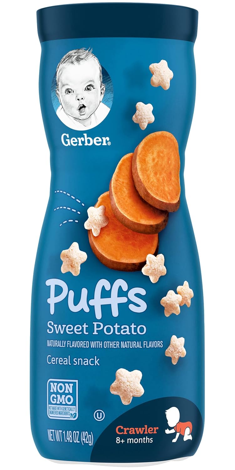 Gerber Baby Snacks Puffs Sweet Potato, 1.48 Oz