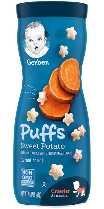 Gerber Baby Snacks Puffs Sweet Potato, 1.48 Oz