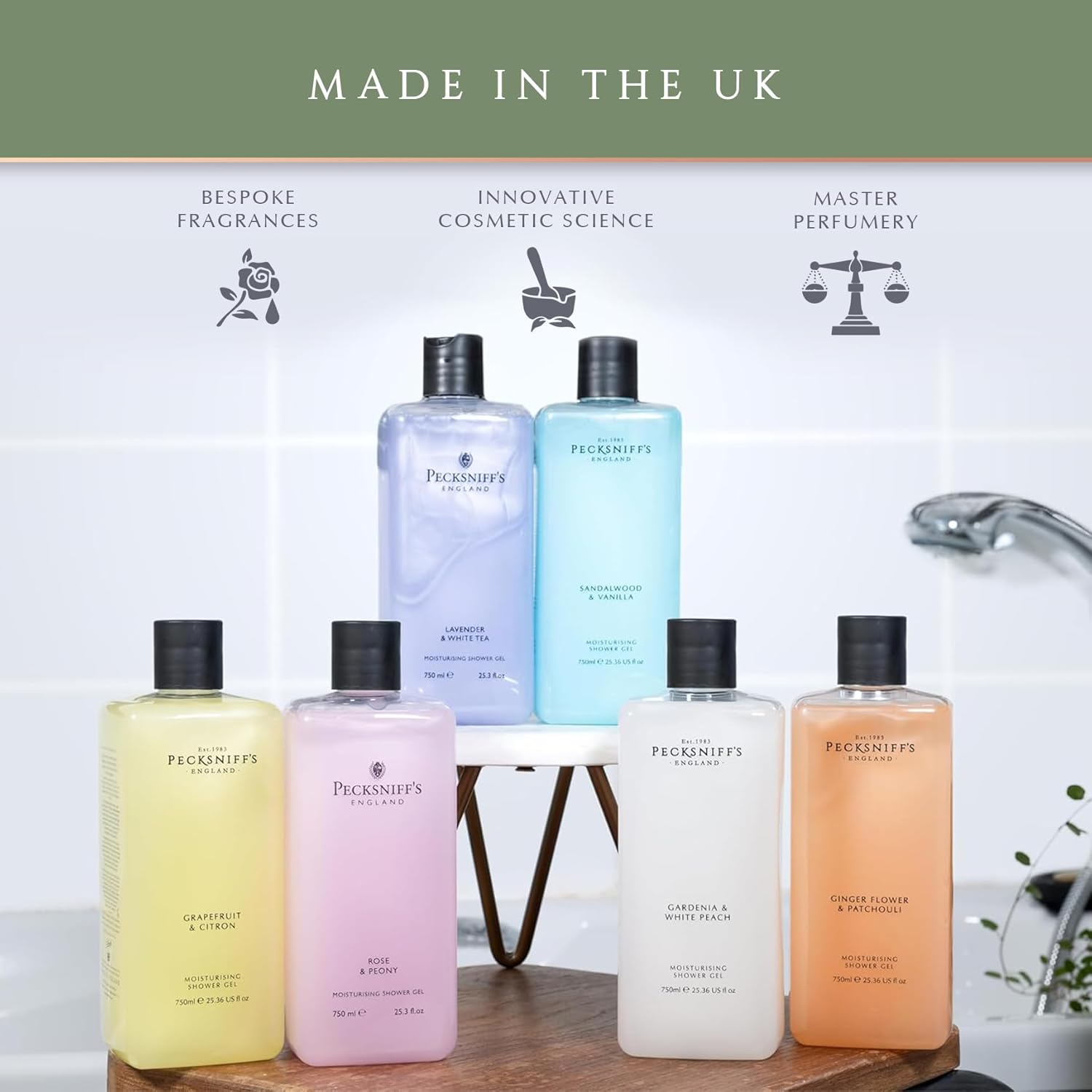 Pecksniff'S Grapefruit & Citron Shower Gel - Gentle Cleanser For Sensitive Skin - Moisturizing & Hydrating - All Natural Cruelty Free Body Wash, 1000 Ml / 33.80 Fl Oz : Beauty & Personal Care