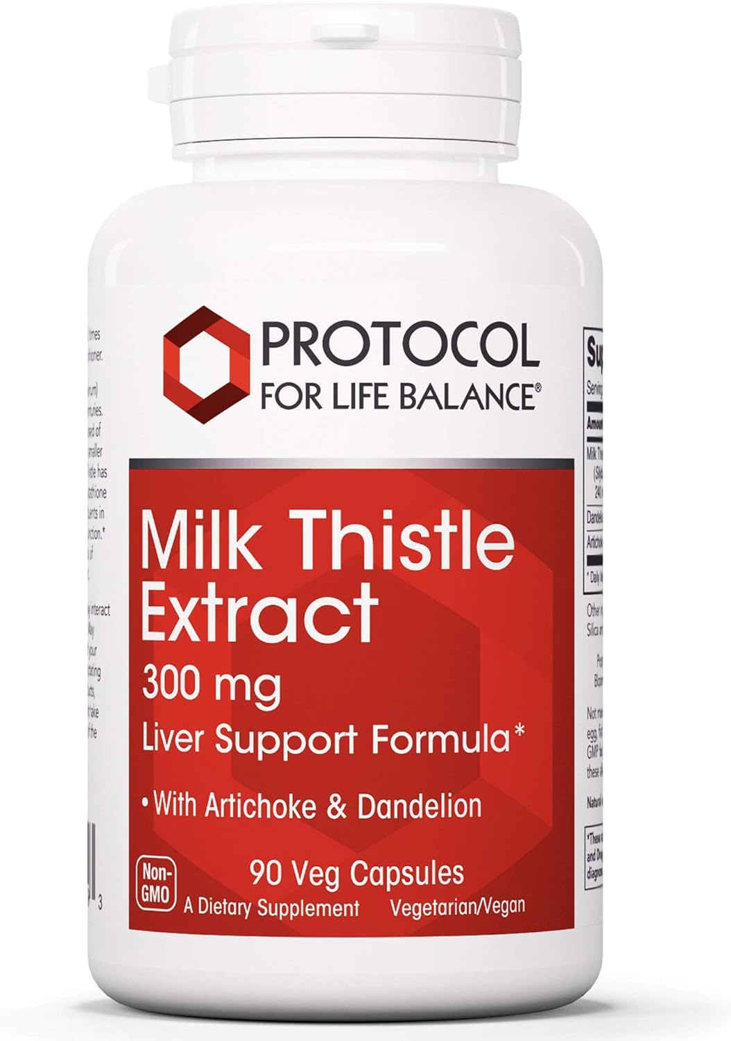 Protocol Milk Thistle Extract 300mg - Botanical Liver Support - Natural Extracts - 90 Veg Caps