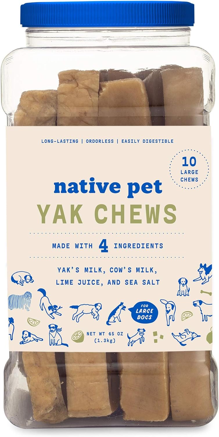 Native Pet Yak Chews (10 Large Chews)
