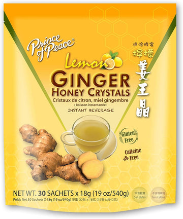 Prince of Peace Instant Lemon Ginger Honey Crystals, 30 Sachets ? Inst