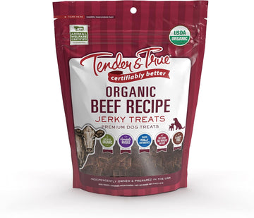 Tender & True Pet Nutrition Organic Beef Jerky Treats (71005)