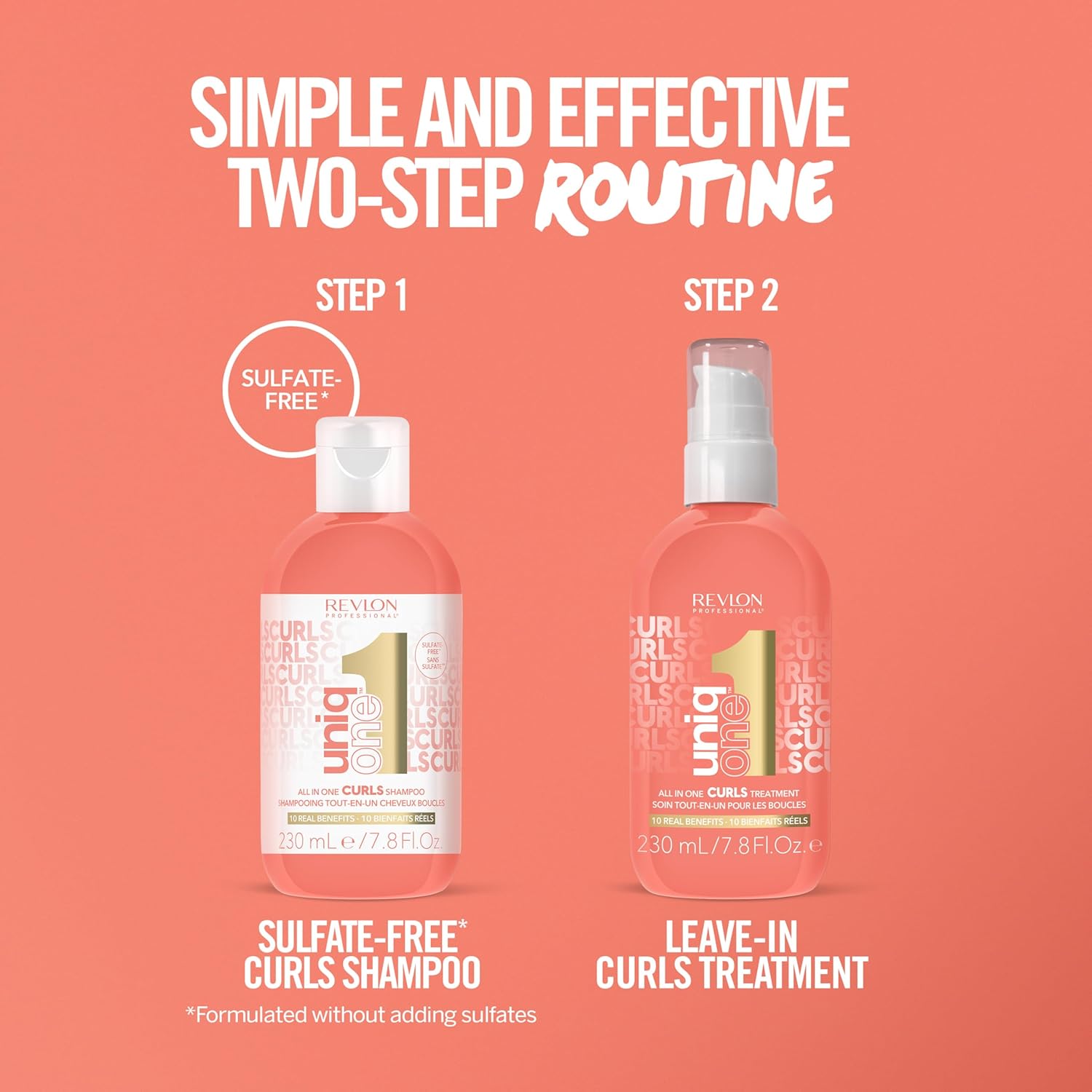 UniqOne - Vegan Sulfate-Free Shampoo for Curly, Wavy, and Coily Hair with 10 Benefits – 230ml : Amazon.co.uk: Beauty