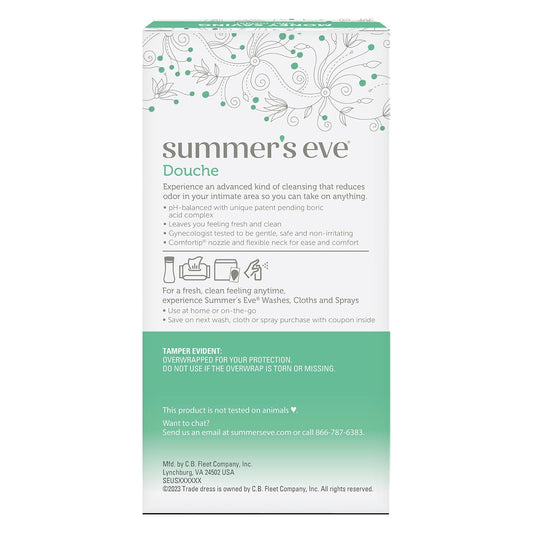 Summer'S Eve Feminine Douche, Complete Clean Odor Reduction With Boric Acid Complex, 2 Units, 4.5 Oz Each