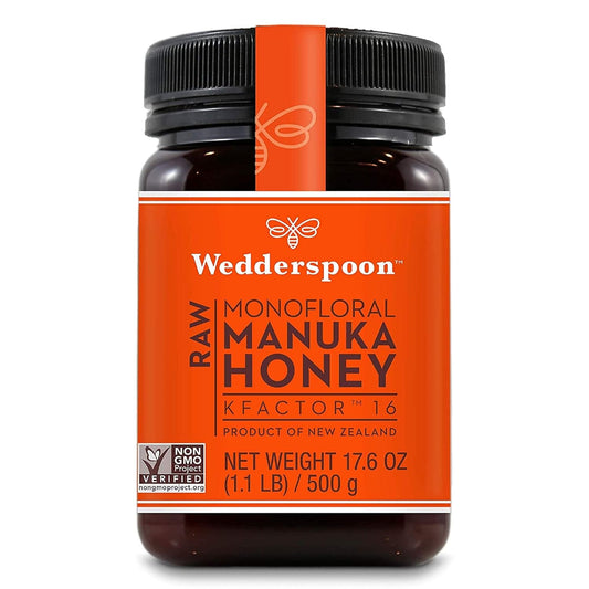 Wedderspoon Raw Premium Manuka Honey (16 KFactor) and Organic Manuka Honey Drops