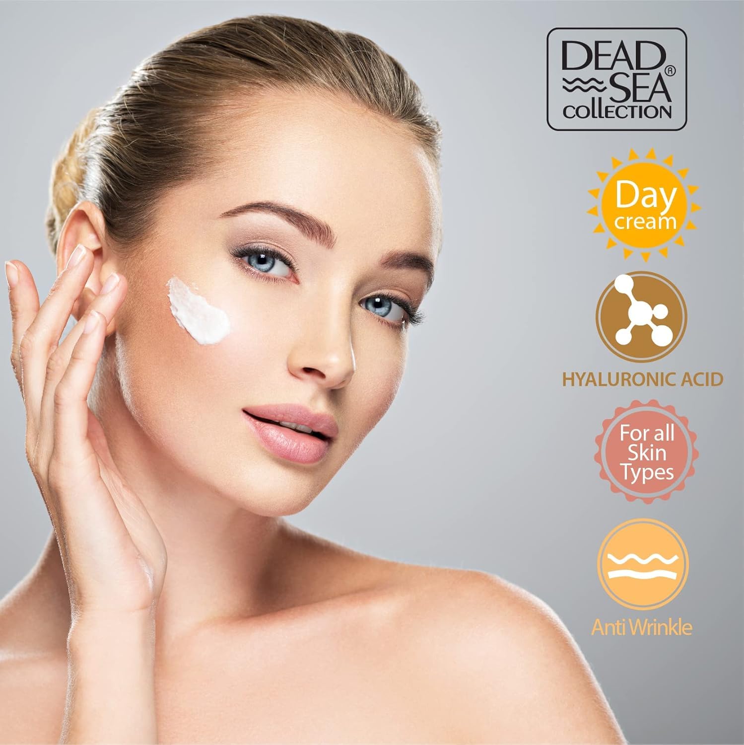 Dead Sea Collection Day Cream For Face With 5% Hyaluronic Acid, Dead Sea Minerals, And Vitamin E – Anti Aging Nourishing Skin Care Moisturizer To Reduce Wrinkles (1.69 Fl. Oz) : Beauty & Personal Care