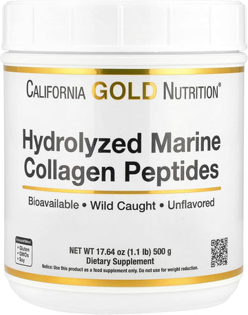 Collagen Peptides Powder With Hyaluronic Acid, Support For Healthy Hair, Skin, Nails, Joints And Bones, Non-Gmo, Gluten And Dairy Free, Unflavored, 17.64 Oz (500 G)