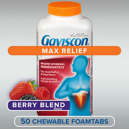 Gaviscon Max Berry Tablet, 50 Count