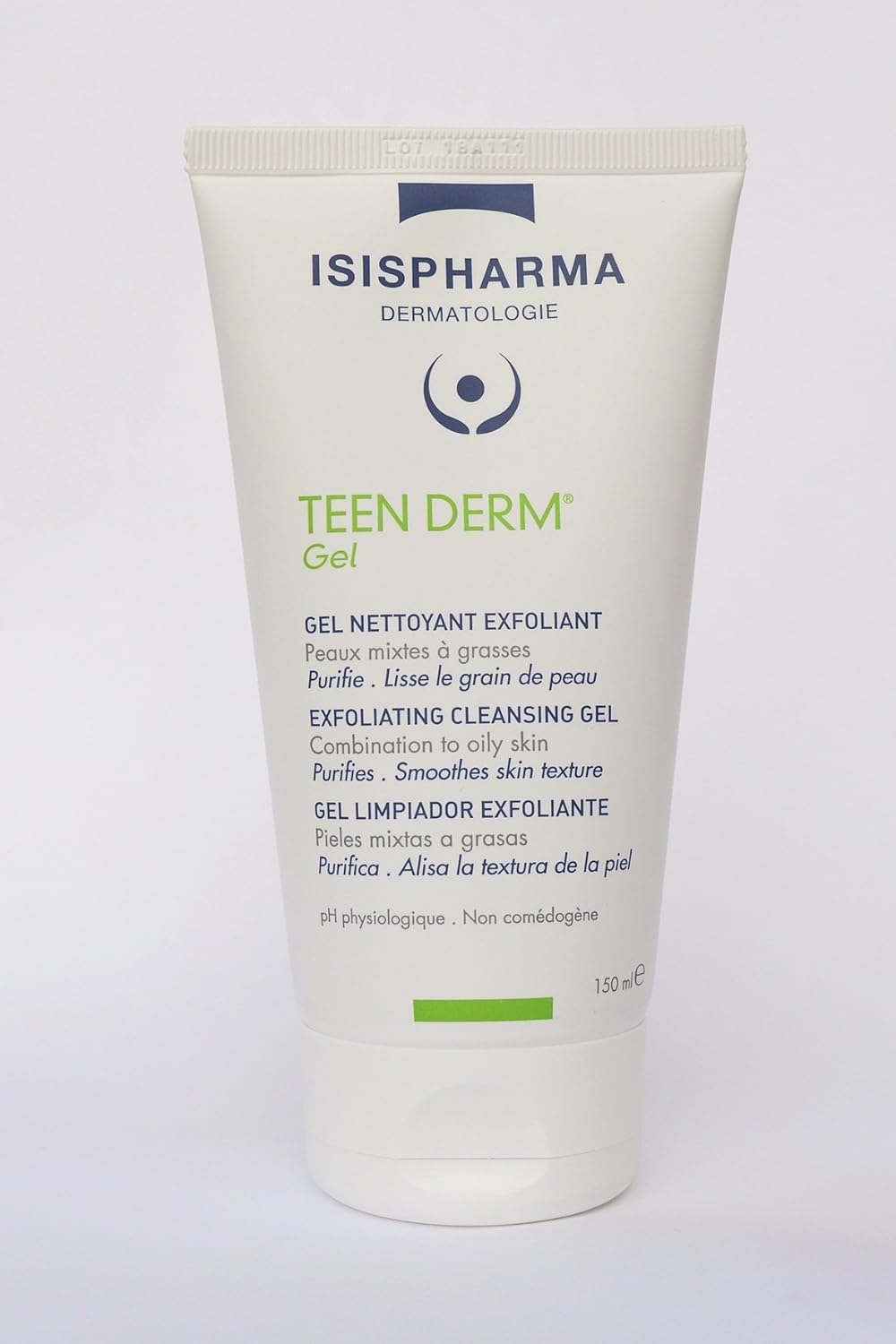 Isispharma Teen Derm Gel 150Ml -Purifying Foaming Gel, Oily Skin With Imperfections, Anti Blemish Gel Cleanser By Isis Pharma