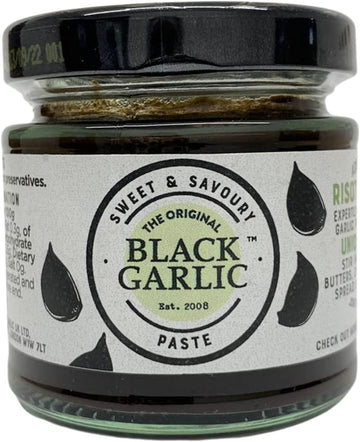 The Original Black Garlic Paste 100G - Sweet & Savoury, Aged To Perfection, 100% Natural Ingredients, Vegan Friendly - Gourmet, Culinary Delight