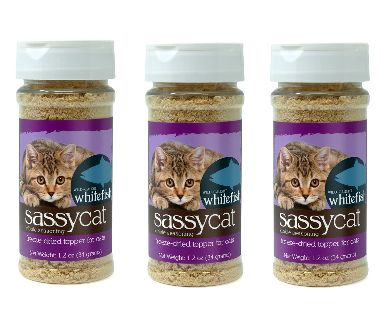 Herbsmith Sassy Cat Kibble Seasoning – Freeze Dried Turkey – Cat Food Topper For Picky Eaters – [Bundle: Chicken, Turkey, And Duck] : Pet Supplies