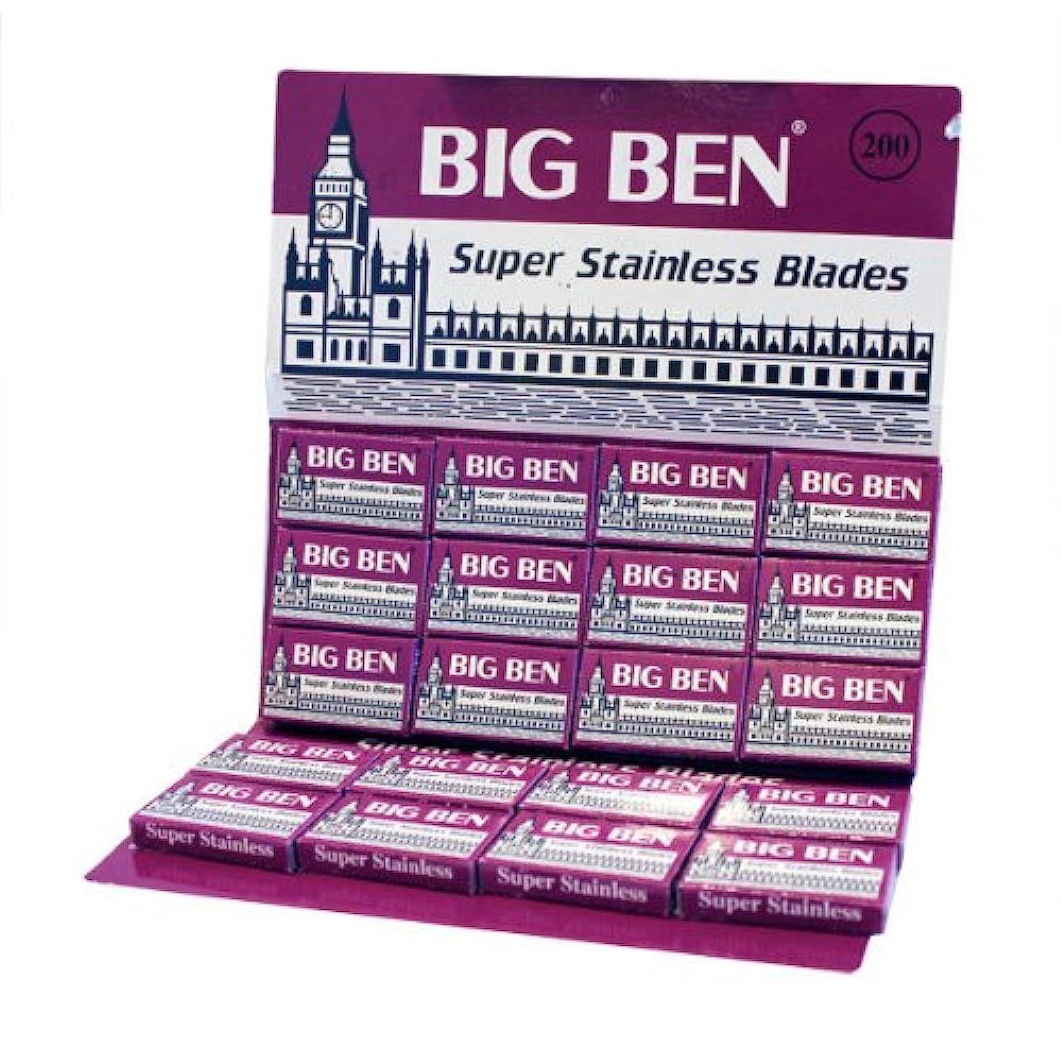 200 Big Ben Super Chrome Double Edge Safety Razor Blades