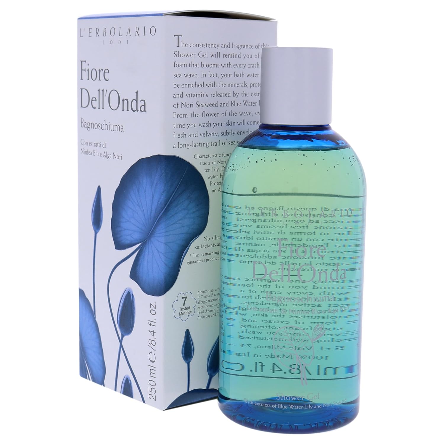 L'Erbolario Shower Gel – Moisturizing Body Wash With Sea Minerals – Toning And Protecting Body Soap For Soft, Velvety Skin - Fiore Dell’Onda - 8.4 Oz : Bath Soaps : Beauty & Personal Care