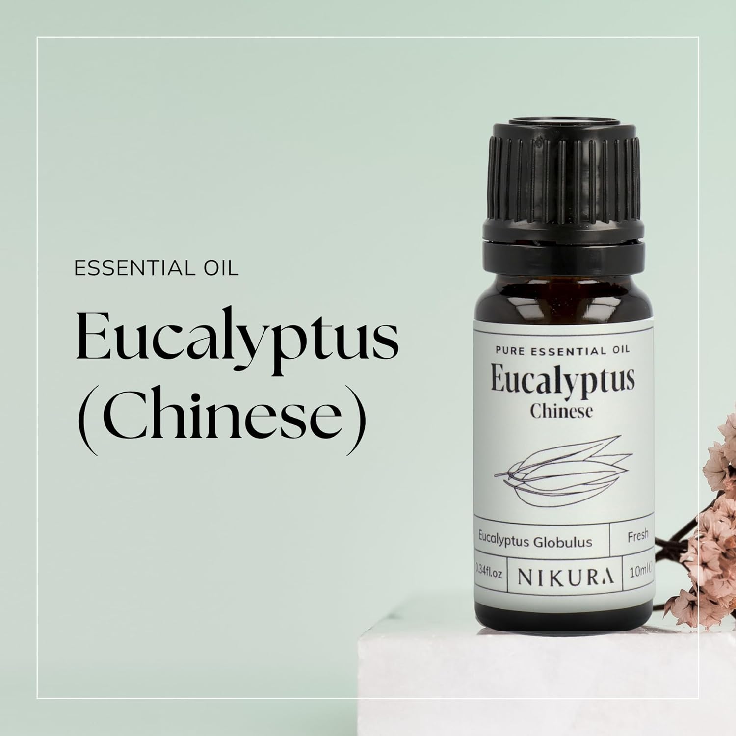 Nikura Eucalyptus Essential Oil - 100ml | 100% Pure Natural Oils | Perfect for Diffuser, Shower, Bath | Great for Skin | Vegan & UK Made : Amazon.co.uk: Health & Personal Care