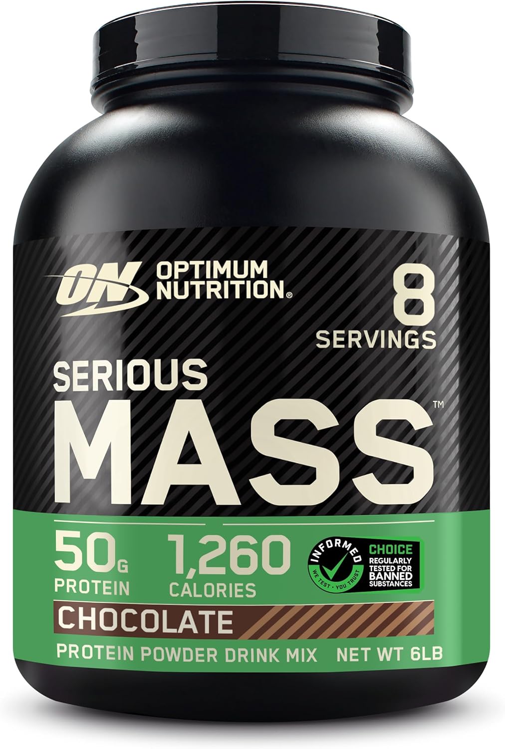 Optimum Nutrition Serious Mass, Weight Gainer Protein Powder, Chocolate, 6 Pound (Packaging May Vary)