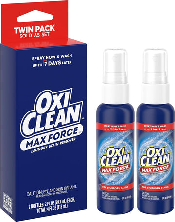 OxiClean Max Force Laundry Stain Remover Spray, 2 fl oz, 2PK