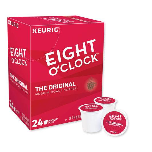 Eight O'Clock Coffee The Original, Single-Serve Keurig K-Cup Pods, Medium Roast Coffee, 24 Count
