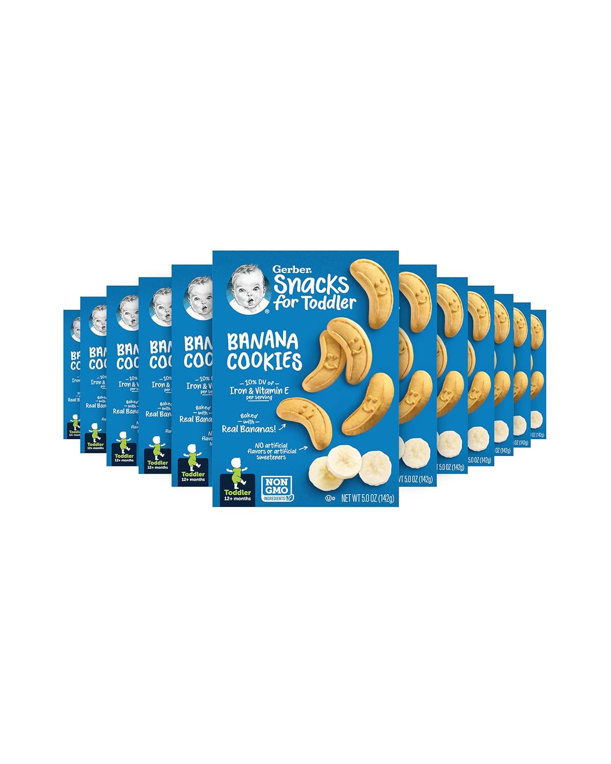 Gerber Snacks for Baby Banana Cookies, 5 Ounce (Pack of 12)