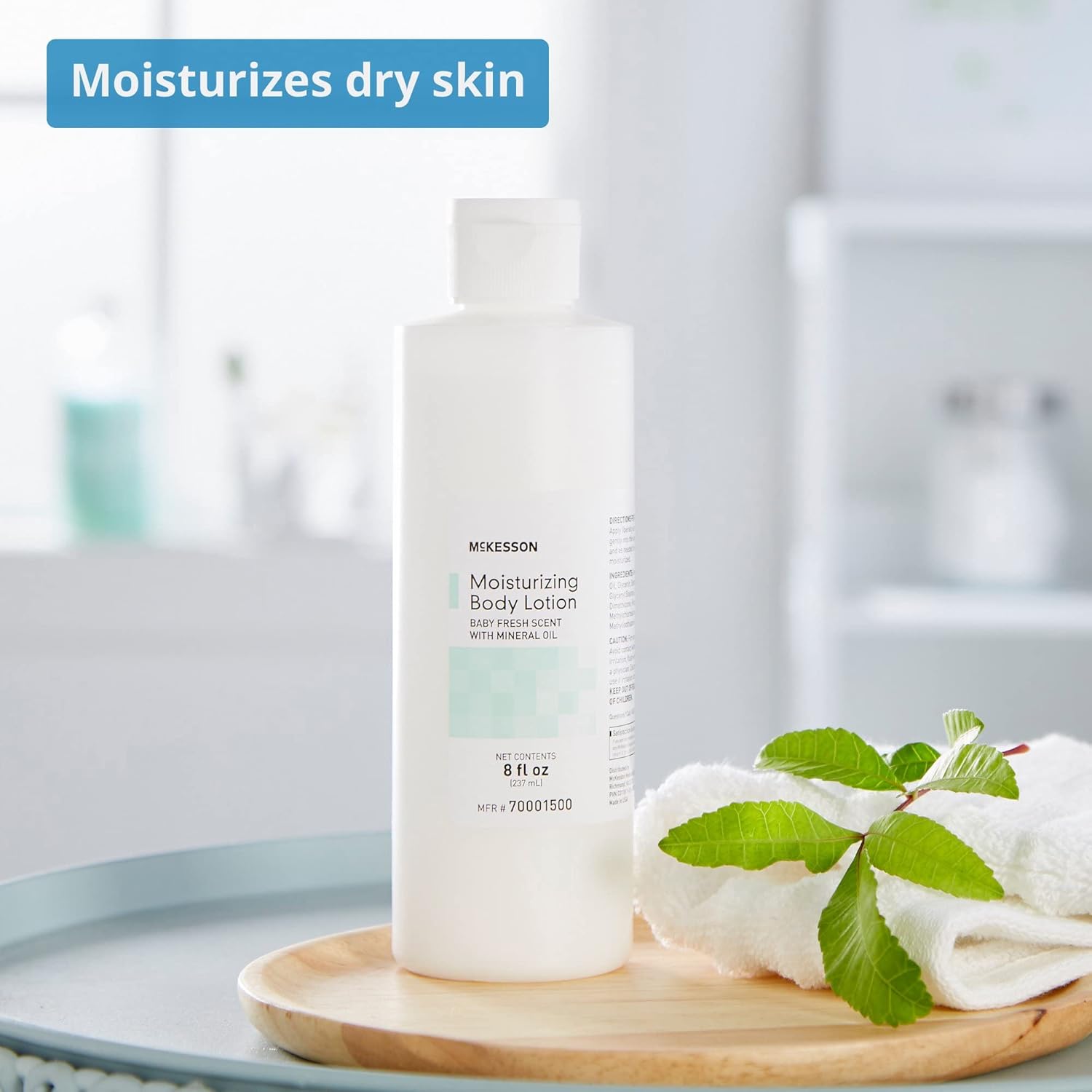 Mckesson Moisturizing Body, Hand And Body Moisturizer, Baby Fresh Scent With Mineral Oil, 8 Oz, 1 Count : Baby