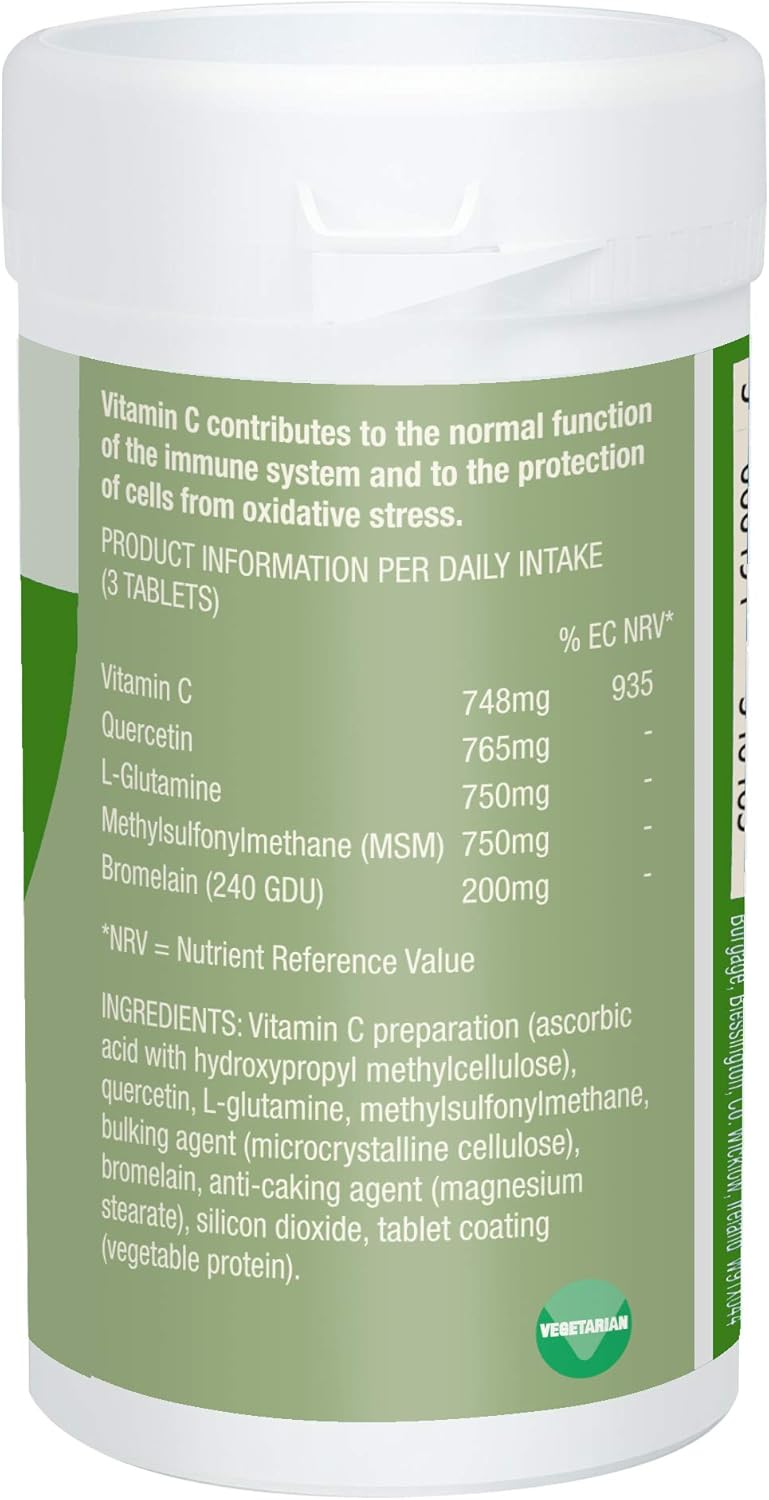 Patrick HOLFORD Allex/Allergy & Food Intolerance Relief Supplement/for Immune Response Support / 5 Nutrients/Vitamin C, Quercetin, Bromelain + / 60 Capsules/Allergen-Free/for Women & Men : Amazon.co.uk: Health & Personal Care