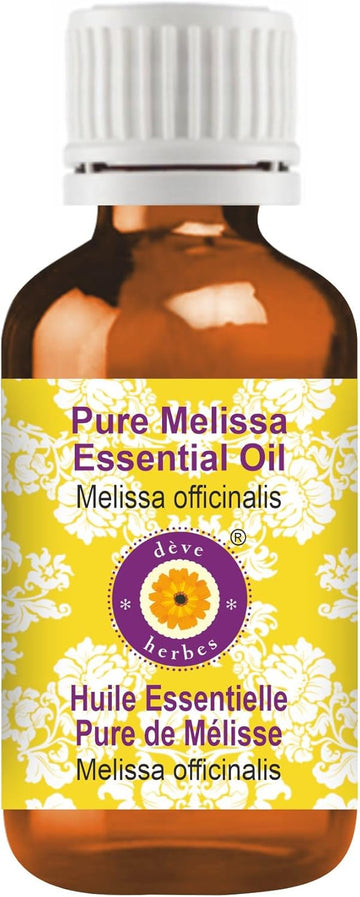 Dève Herbes Citron Essential Oil (Citrus Medica) With Glass Dropper | Pure | Non-Sticky | Non-Greasy | Lightweight | Men & Women | All Skin Types | Steam Distilled 5Ml (0.16 Oz)