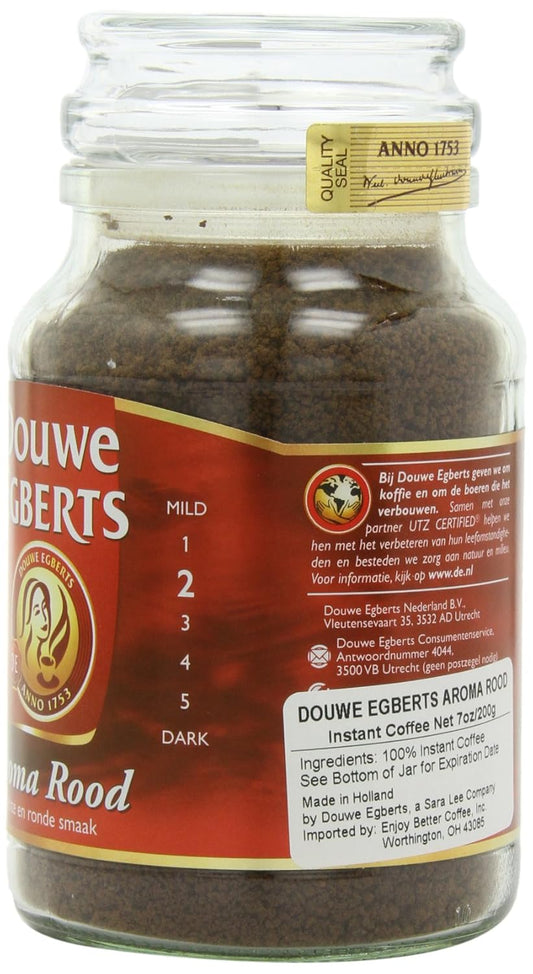 Douwe Egberts Aroma Rood Instant Coffee,  Jars (Pack of 2)