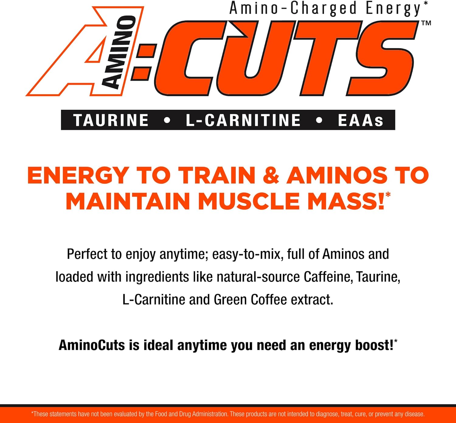 ALLMAX Nutrition AMINOCUTS (ACUTS), Amino-Charged Energy Drink with Taurine, L-Carnitine, Green Coffee Bean Extract, Cotton Candy, 30 Servings : Health & Household