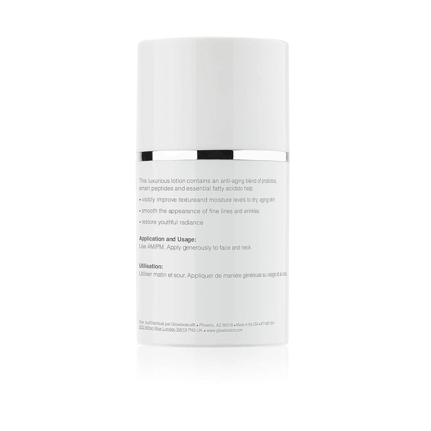 Glowbiotics Probiotic Firming + Replenishing Lotion: Lightweight Daily Moisturizer For Aging And Dry Skin, Reduces Wrinkles And Fine Lines, With Hyaluronic Acid And Vitamin B3, 1.7 Fl Ounce : Beauty & Personal Care