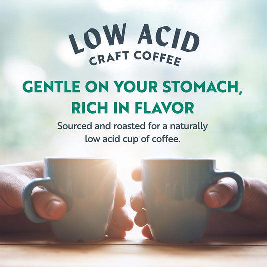 Clean Coffee Co. - Low Acid Dark Roast, Tested For Molds And Toxins, Honduras Blend, Notes Of Caramel, Dark Chocolate, And Toasted Malts (Whole Bean, 12 Oz Bag)