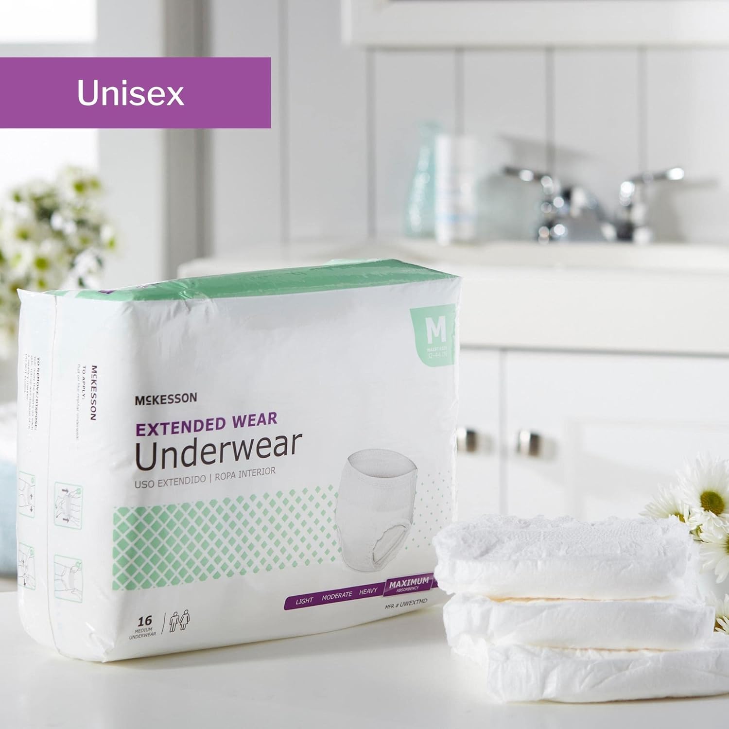 McKesson Extended Wear Underwear, Incontinence, Maximum Absorbency, XL, 48 Count : Health & Household