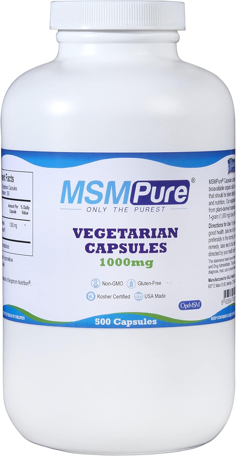 Kala Health Msmpure Vegetarian Capsules, 500 Count, Made With Organic