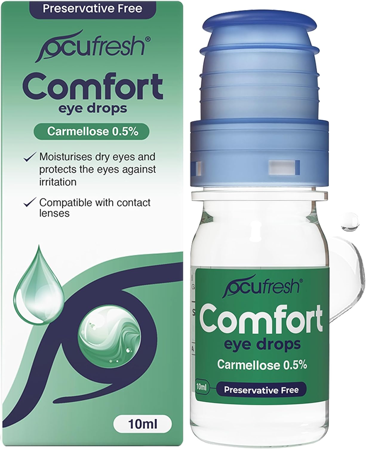Ocufresh Carmellose 0.5% For Dry Itchy Eyes Lens-Friendly For Irritated & Dry Eyes From Ocufresh | 10Ml
