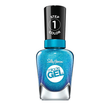 Sally Hansen Miracle Gel™, Flash-Ionista, Long Lasting, Gel-Like Formula, No Uv Lamp Needed, Blue Nail Polish