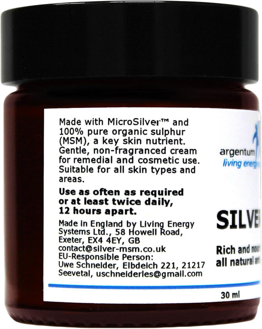 Colloidal Silver-Msm Cream 30 Ml