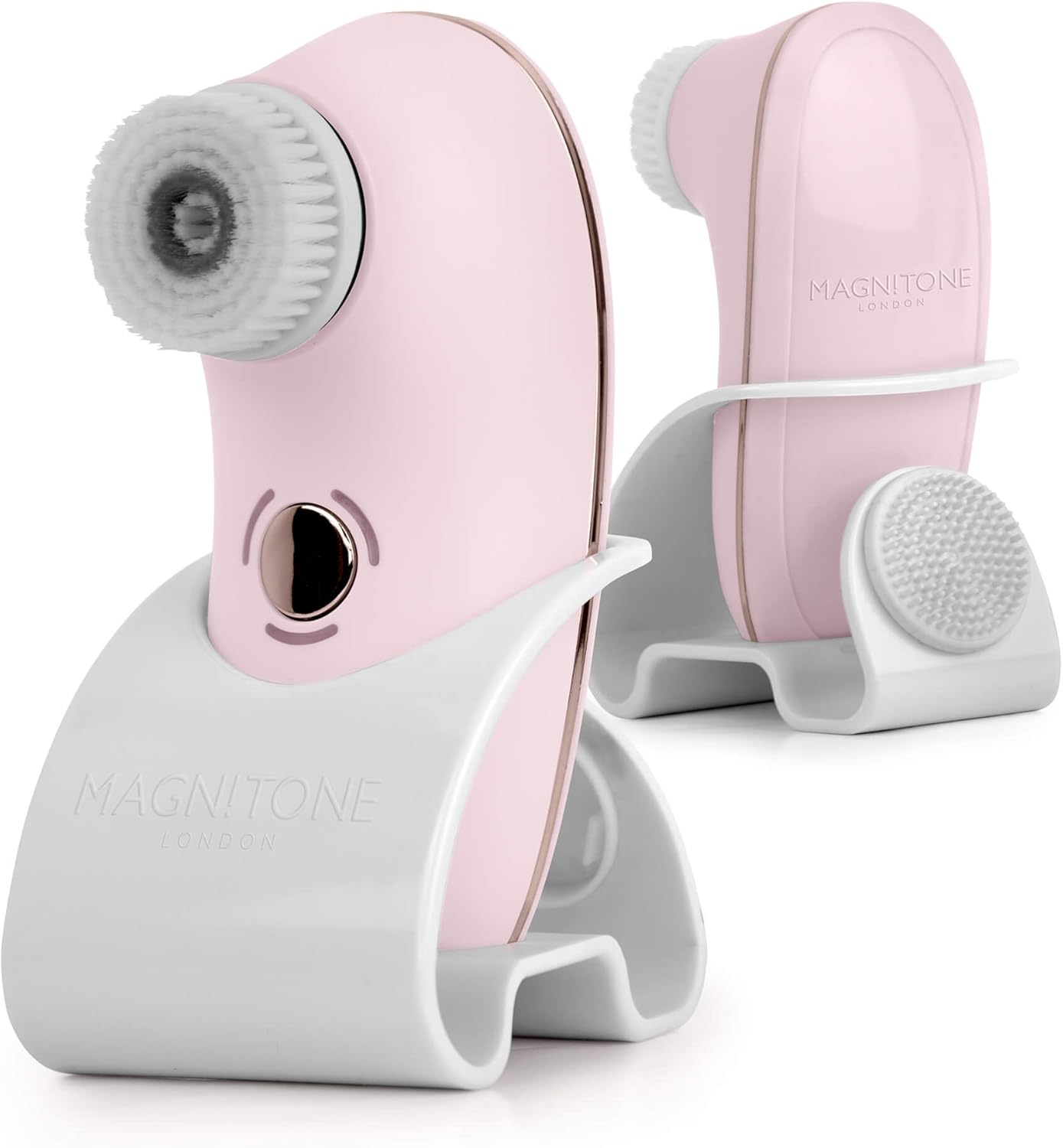 Magnitone London BareFaced 2 Vibra Sonic Face Cleansing and Massaging Brush - USB Rechargeable Electric Facial Brush, Pink : Amazon.co.uk: Beauty
