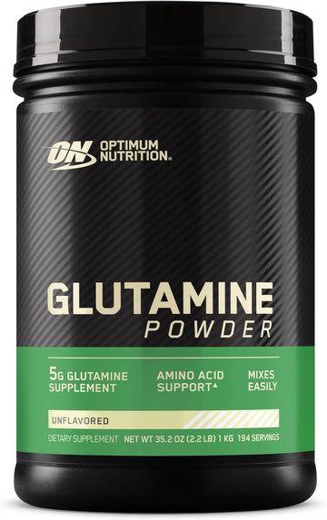 Optimum Nutrition L-Glutamine Muscle Recovery Powder, 1000 Gram, 194 Servings (Pack Of 1)