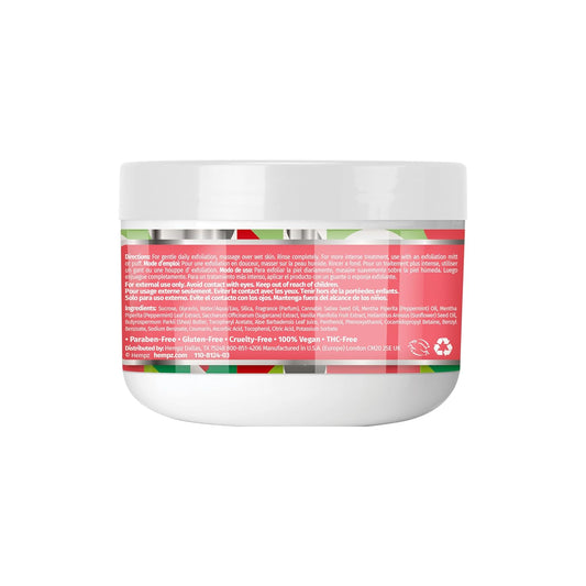 Hempz Crushed Peppermint Sugar, Sugar Body Scrub, Holiday Gift For Men And Women, 4 Oz