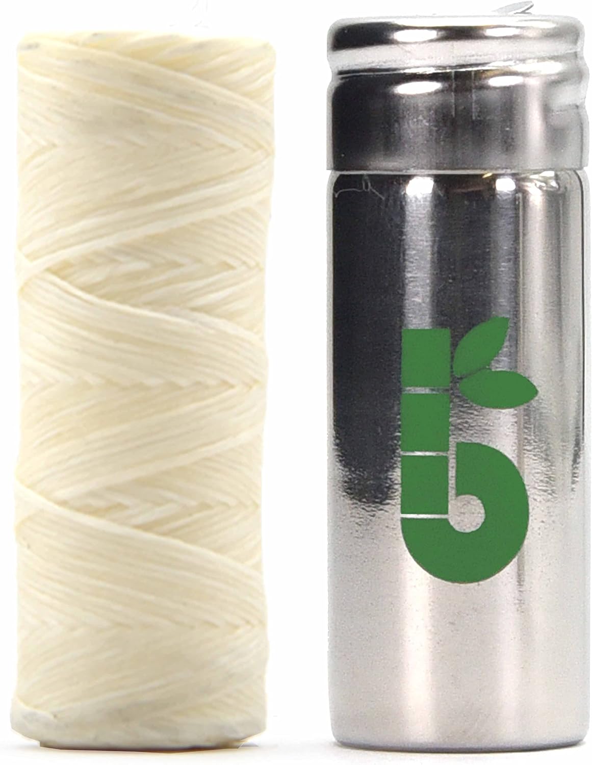 Bambaw Vegan Eco Floss And Stainless Steel Dental Floss Dispenser | Non Plastic Dental Tape | 1X50 Meter Refill