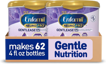 Enfamil Neuropro Gentlease Baby Formula, Brain Building Dha, Humo6 Immune Blend, Designed To Reduce Fussiness, Crying, Gas & Spit-Up In 24 Hrs, Gentle Infant Formula Powder, Baby Milk, 19.5 Oz Tub