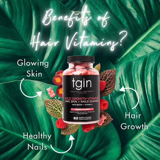 tgin Miracle RepaiRx Wild Growth Vitamins, Hair, Skin + Nails Gummies - 60 Count - Repair - Restore - Hair Growth