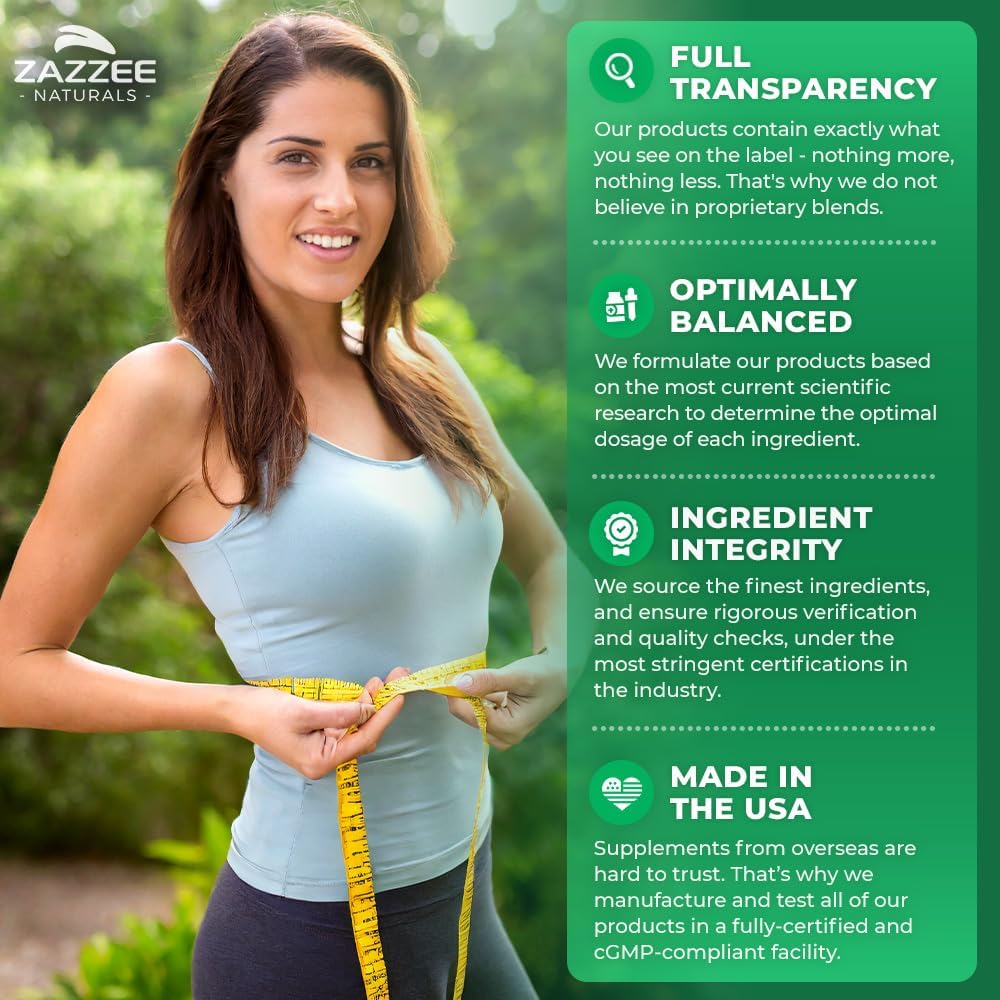 Zazzee White Kidney Bean 10:1 Extract, 18,000 mg Strength, 200 Vegan Capsules, Over 2 Month Supply, Standardized and Concentrated 10X Extract, 100% Vegetarian, All-Natural and Non-GMO : Health & Household