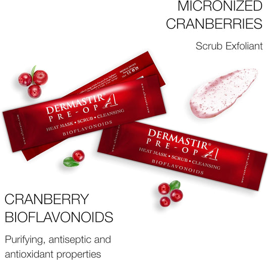 Dermastir Pre-Op Heating Exfoliating Mask - Deeply Cleanses Pores, Detoxifies And Hydrates Skin - Made In France For All Skin Types - 15Ml