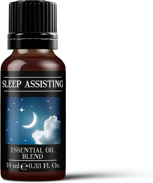 Mystix London | Sleep Assisting Pure & Natural Essential Oil Blend 10ml - for Diffusers, Aromatherapy & Massage Blends | Perfect as a Gift | Vegan, GMO Free