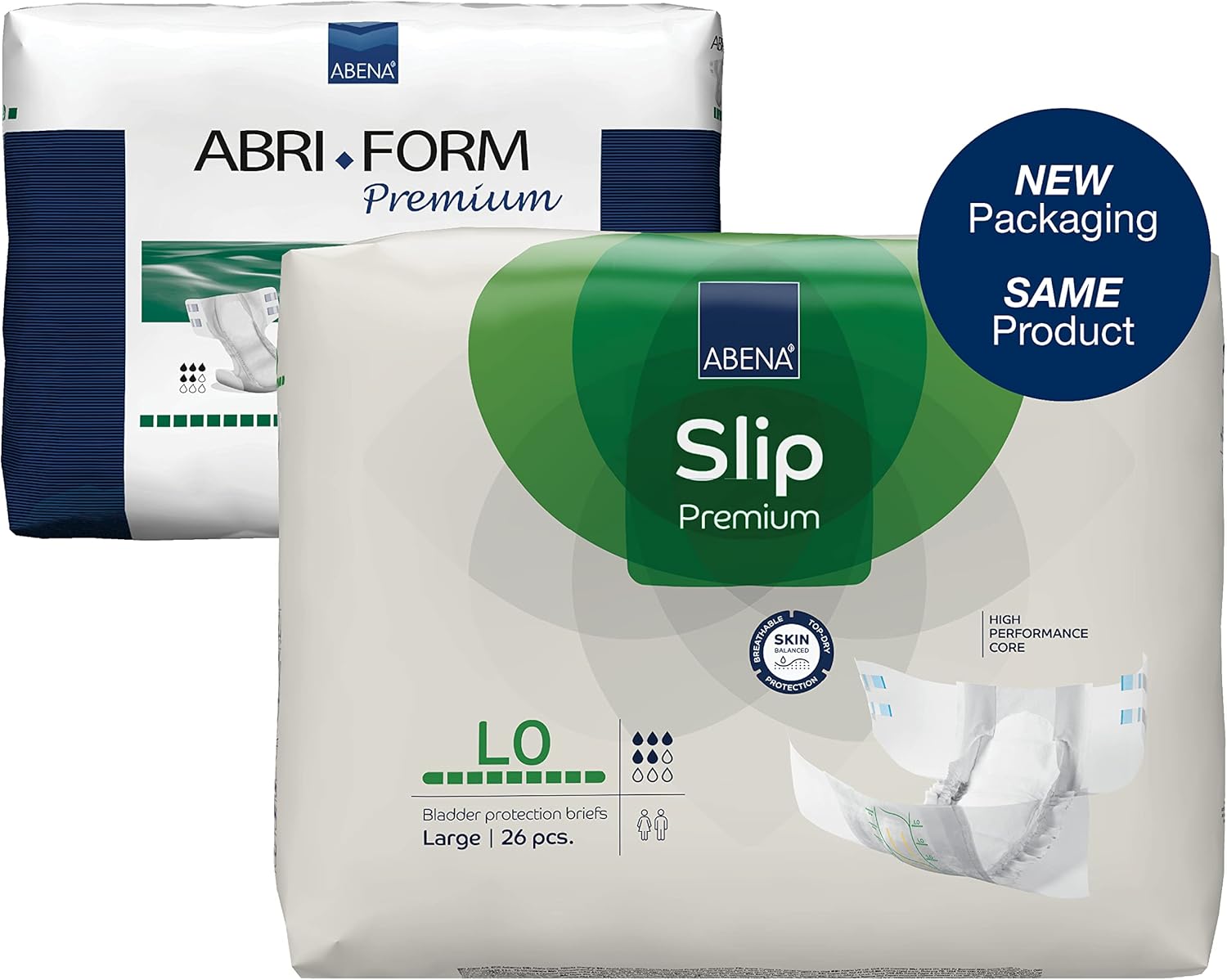 ABENA Slip Premium All-In-One Incontinence Pads For Men & Women, Eco-Friendly Womens Incontinence Pads, Mens Incontinence Pads, - Large 0, 100-150cm Waist, 2000ml Absorbency, 26PK : Amazon.co.uk: Health & Personal Care