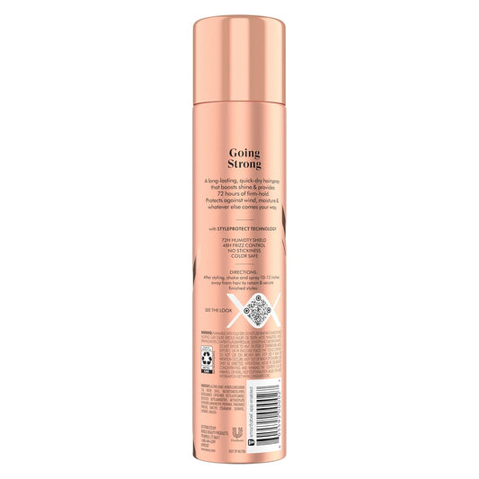 Nexxus Maximum Hold Finishing Hair Spray, For Control, Hold Hairspray For Women Hair Styling, Pink, 10 Oz