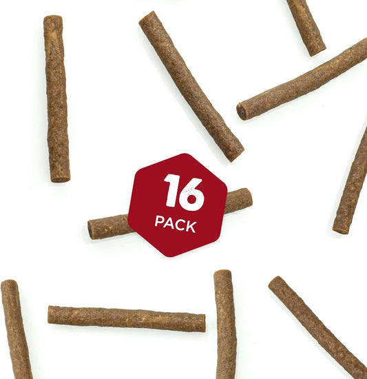 Premium Chicken Dog Treats - 16 Pack Of Chicken Snack Sticks - Natural Dog Treats With Collagen, Protein, Promotes Dental Health - For Small Dogs, Medium Dogs, Large Dogs And Puppies