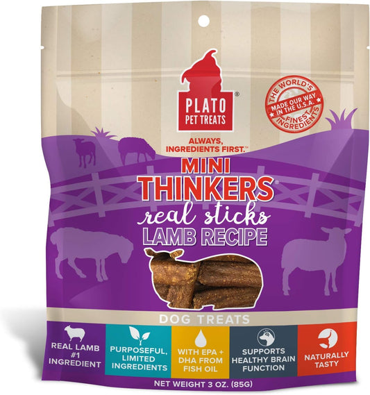 Plato Taste Of Plato Dog Treats - Real Meat - Air Dried - Made In The Usa - Variety Pack - Lamb, Salmon, Duck And Turkey Flavor, Multi, 4 Count (Pack Of 1)