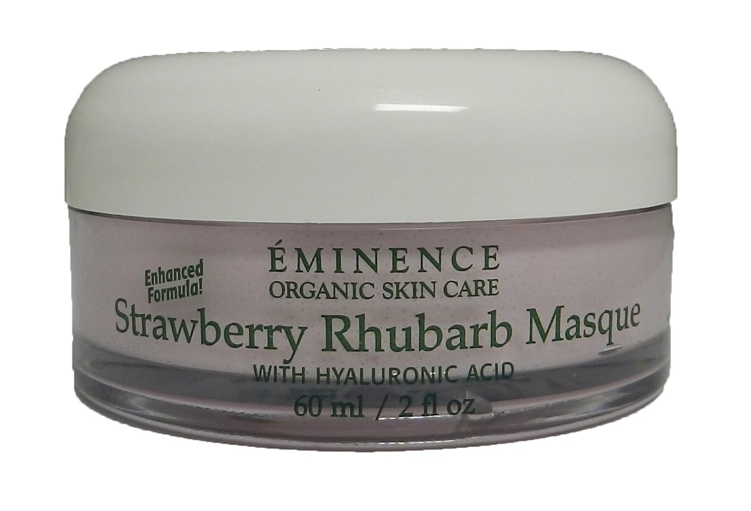 Eminence Organic Skincare Strawberry Rhubarb Masque With Vegan Friendly Hyaluronic Acid, 2 Fluid Ounce : Facial Masks : Beauty & Personal Care