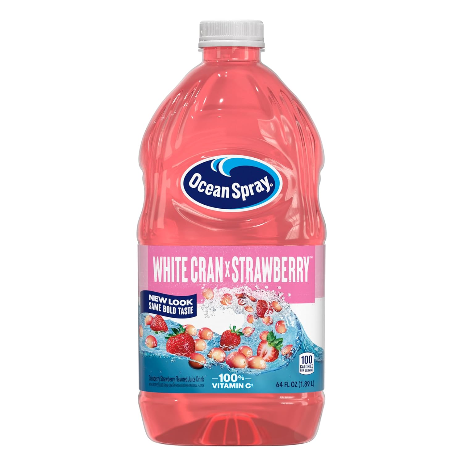 Ocean Spray® White Cran-Strawberry Juice Drink, 64 Fl Oz Bottle (Pack of 1)